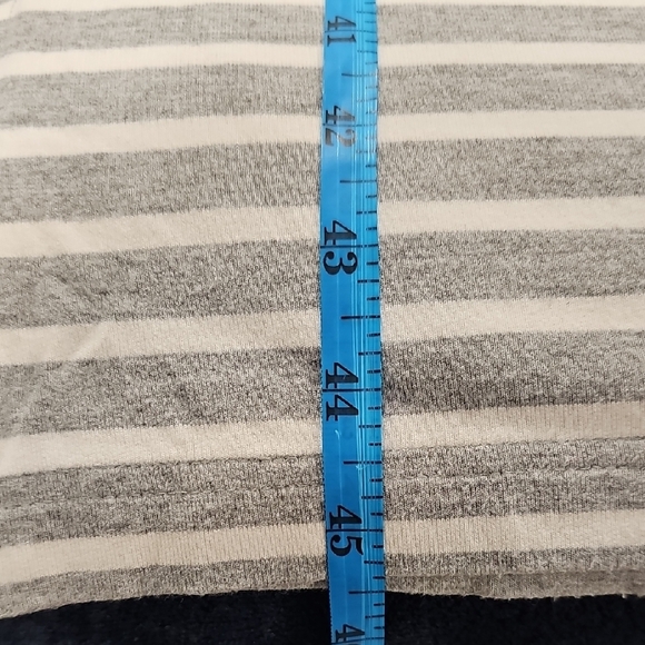 Banana Republic Gray and White Sleeveless Belted Sheath Maxi Dress - Picture 5 of 7